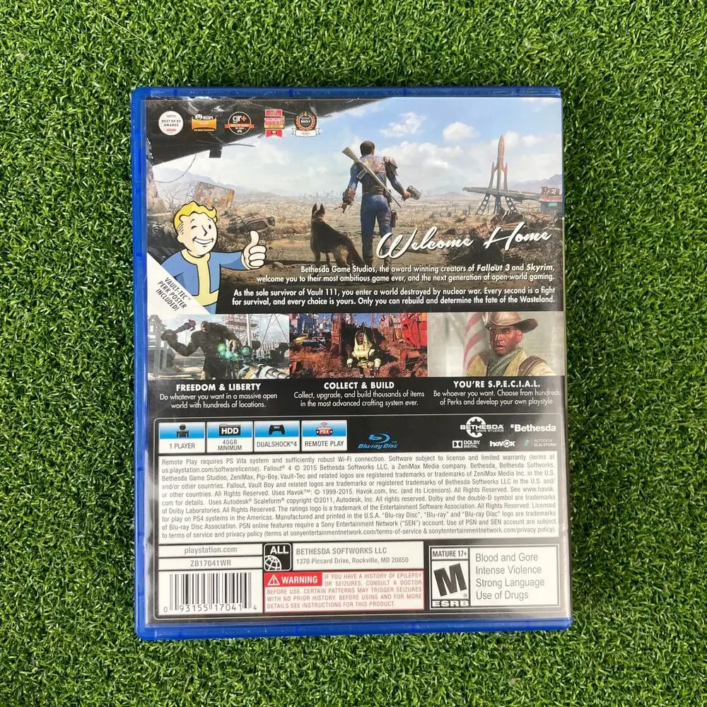 Fallout 4 Ps4 Sony Playstation 4 2015 w/ Manual CIB